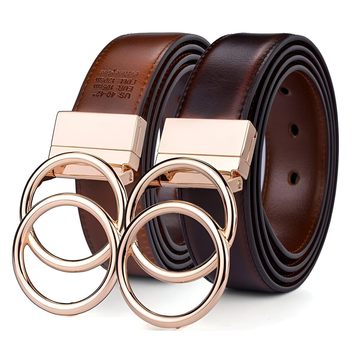 Marianne | Ceinture réversible double anneau