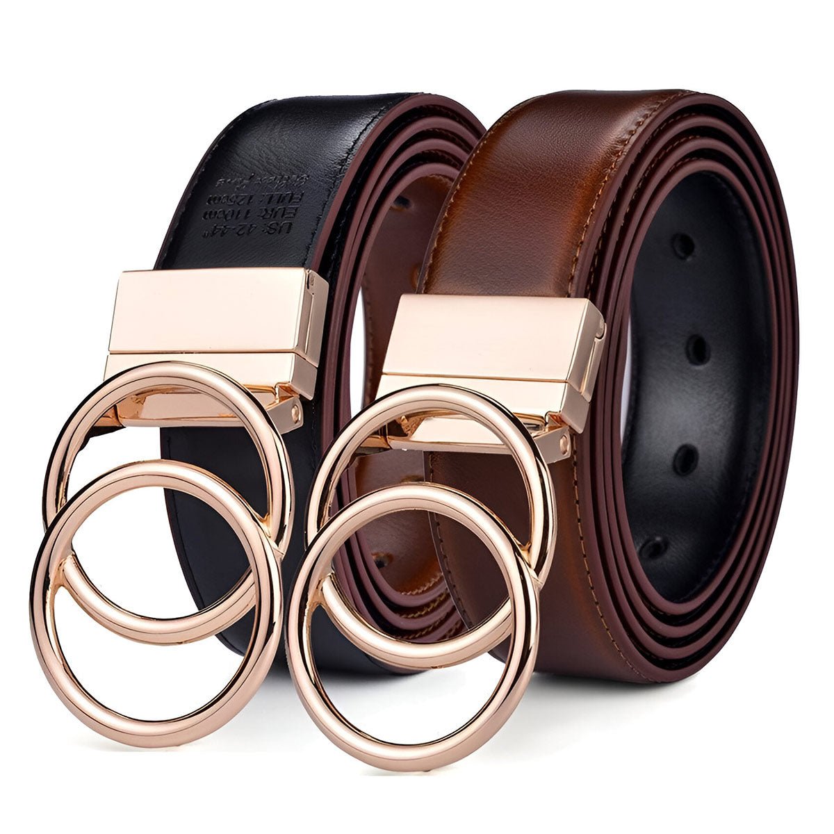 Marianne | Ceinture réversible double anneau