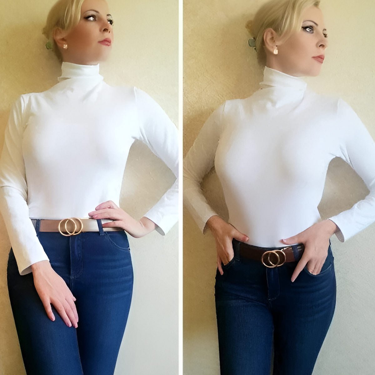Marianne | Ceinture réversible double anneau