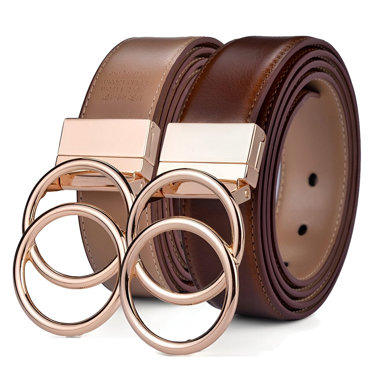 Marianne | Ceinture réversible double anneau