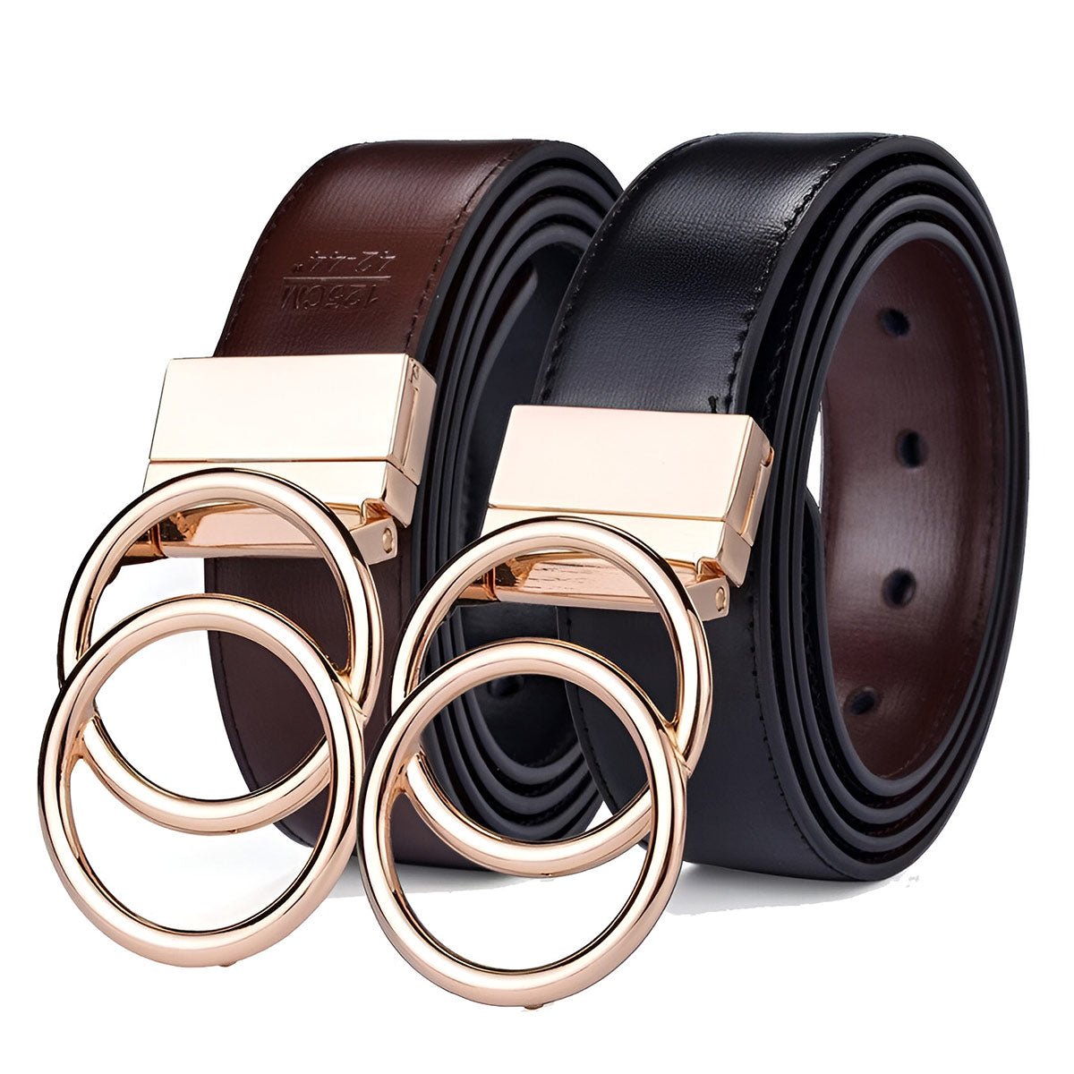 Marianne | Ceinture réversible double anneau