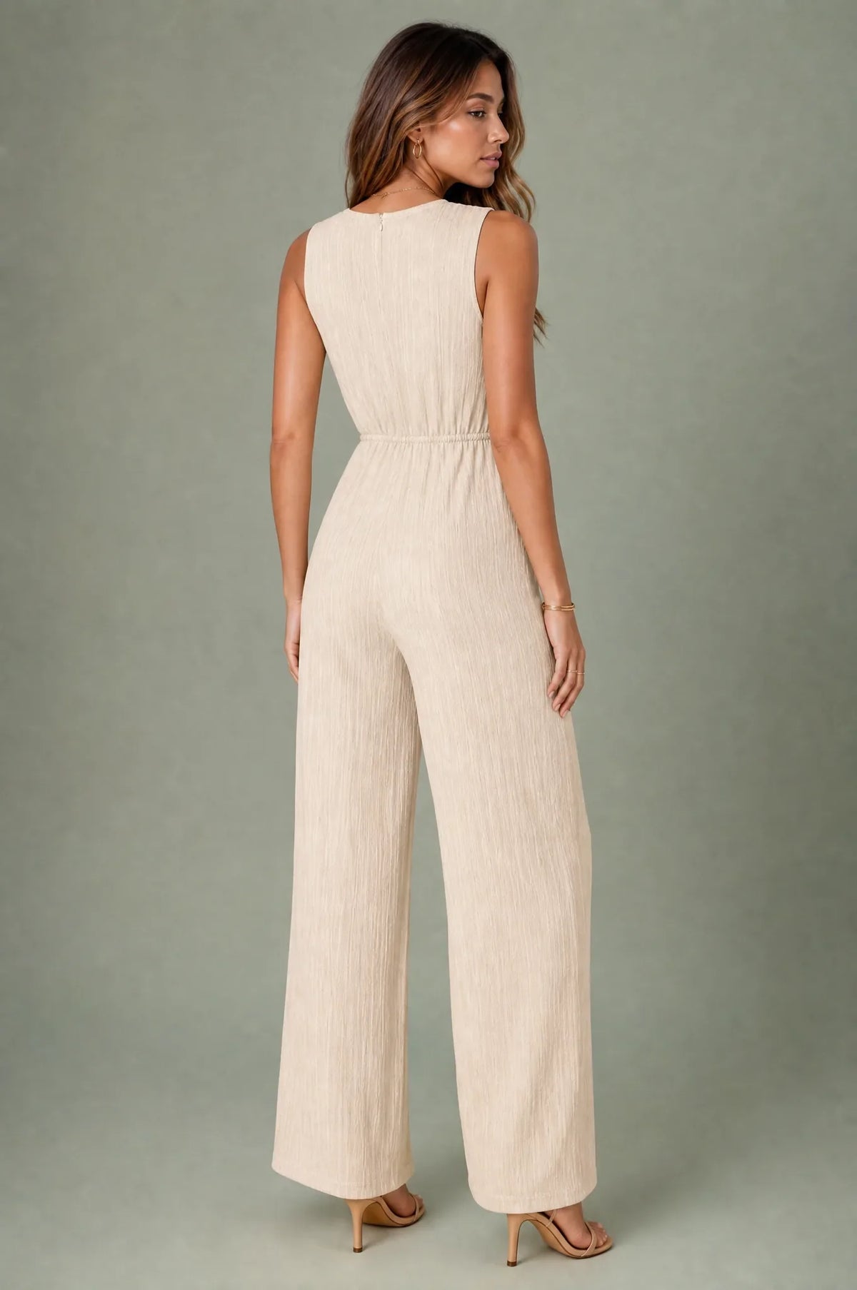 Muriel | Combinaison ceinturée jambes larges