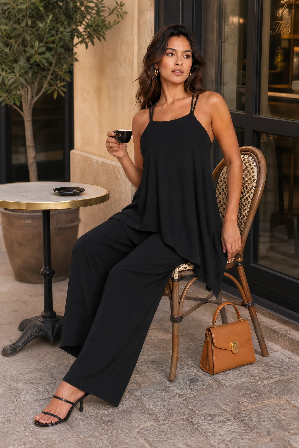 Myrielle | Combinaison bretelles tressées