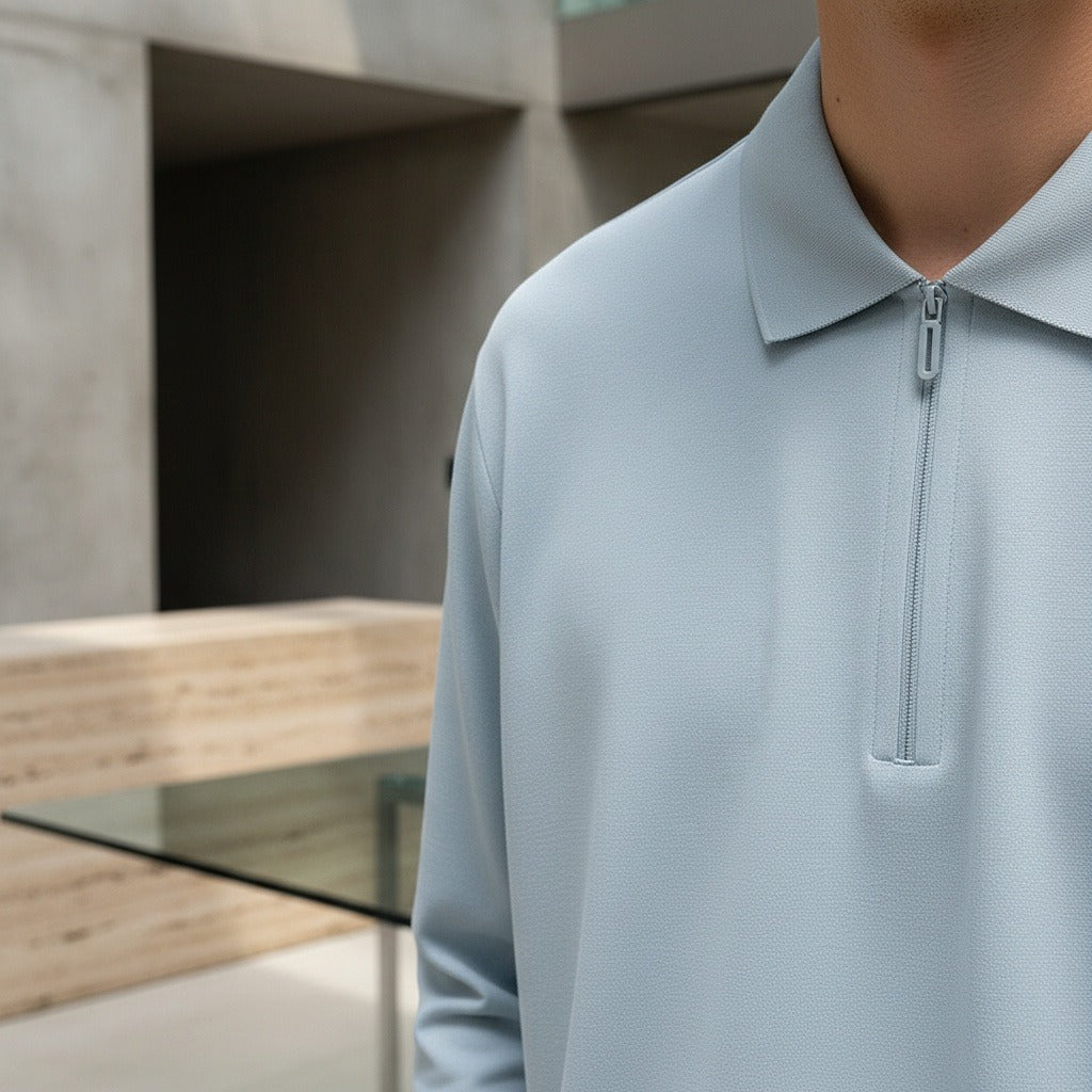 Fulgence | Polo zippé en coton
