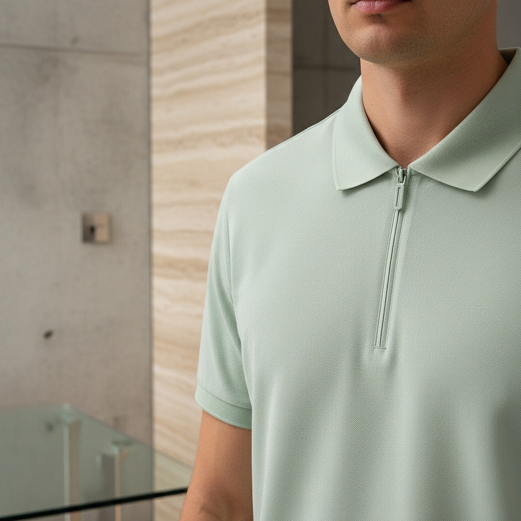 Fulgence | Polo zippé en coton