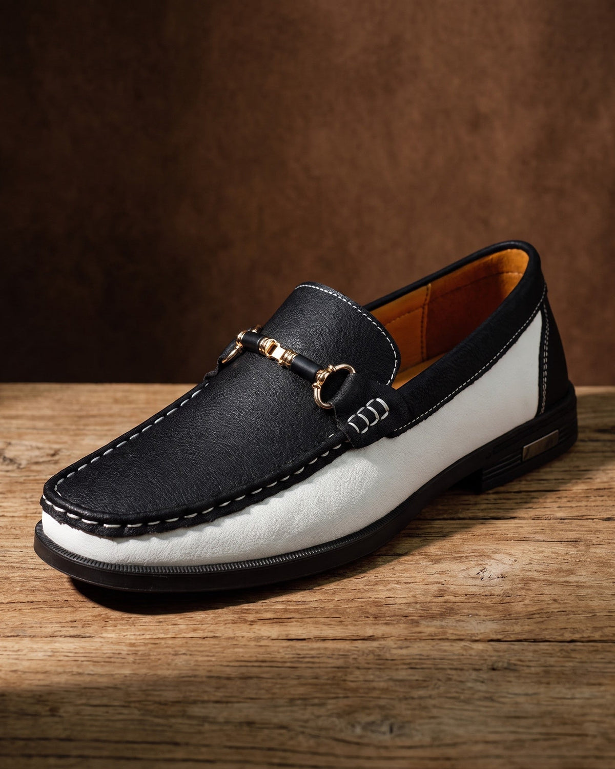 Paul-Antoine | Mocassin bicolore en cuir
