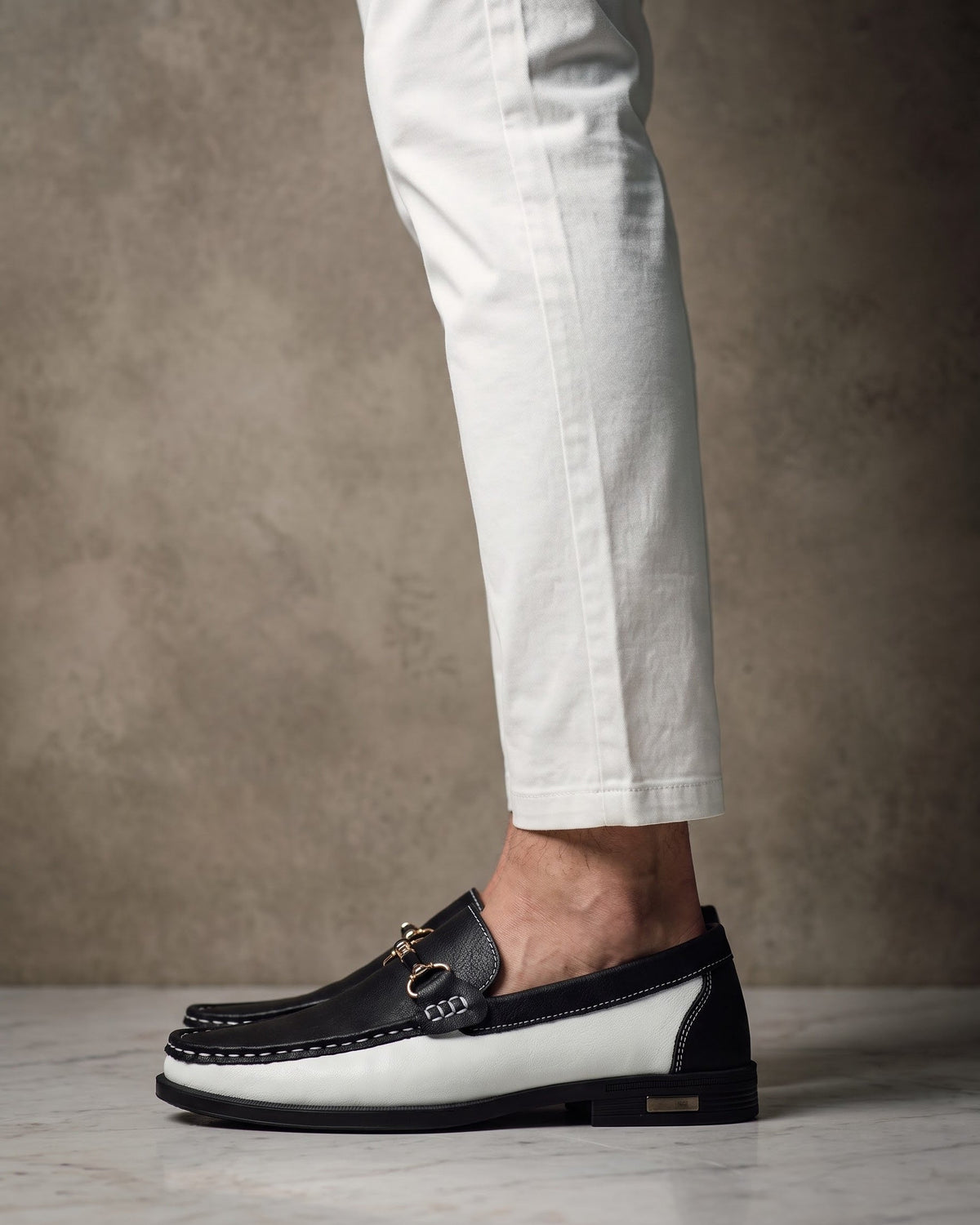 Paul-Antoine | Mocassin bicolore en cuir