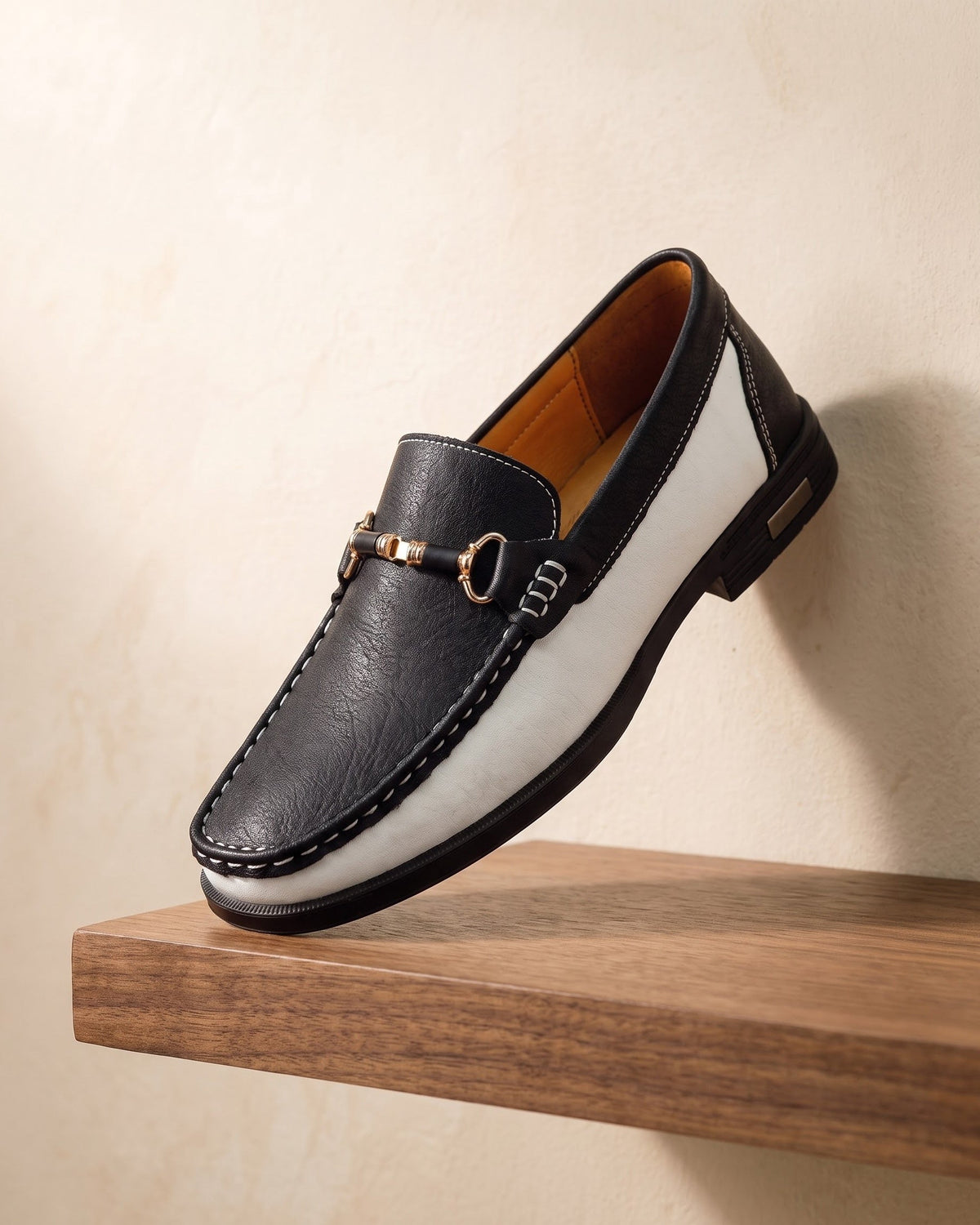Paul-Antoine | Mocassin bicolore en cuir