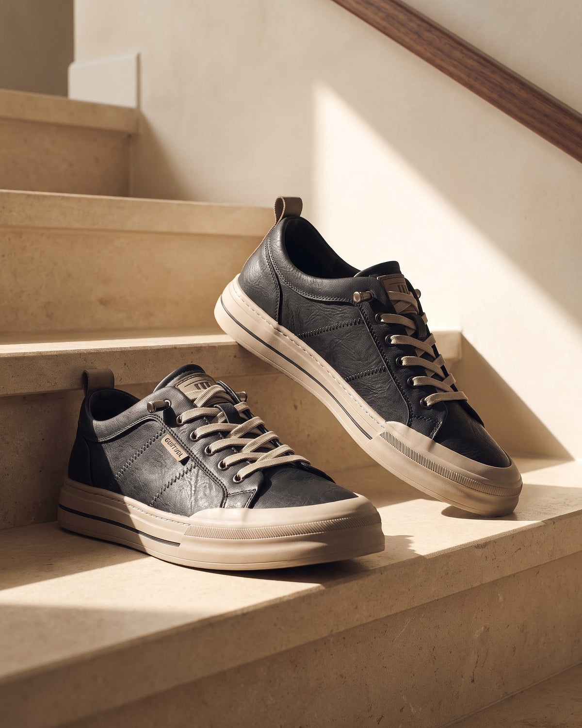 Norbert | Basket en cuir grainé