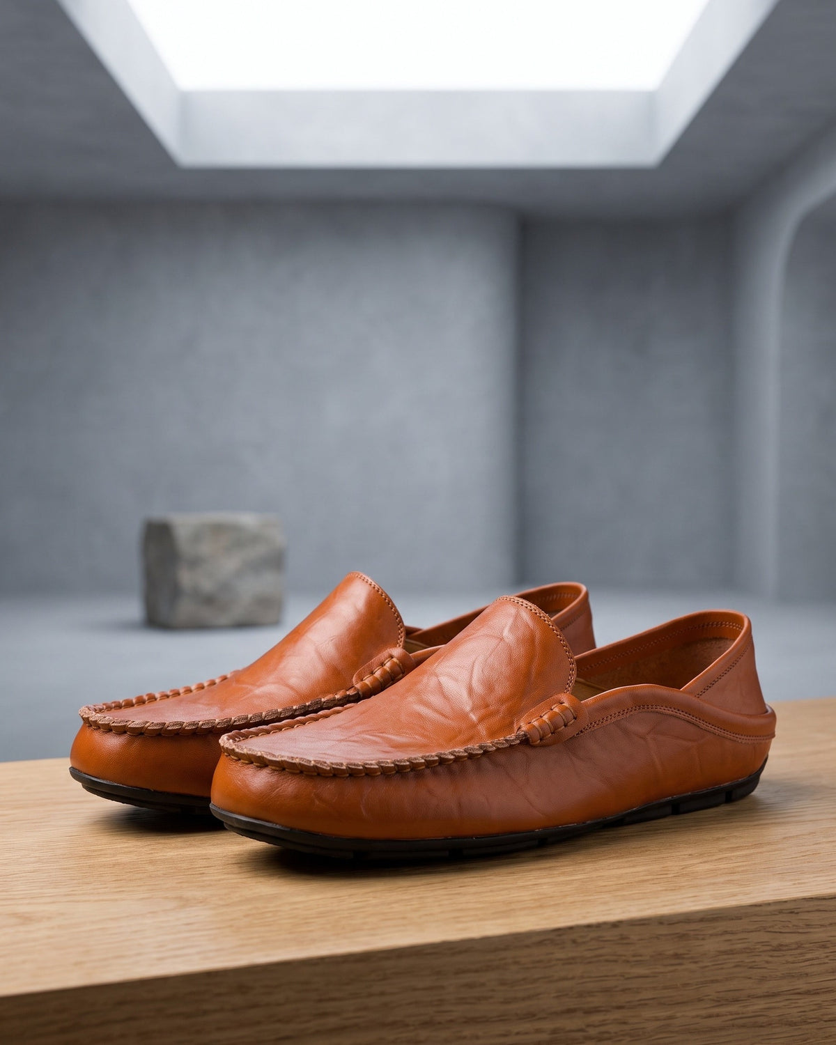 Paul-Émile | Mocassin en cuir flexible