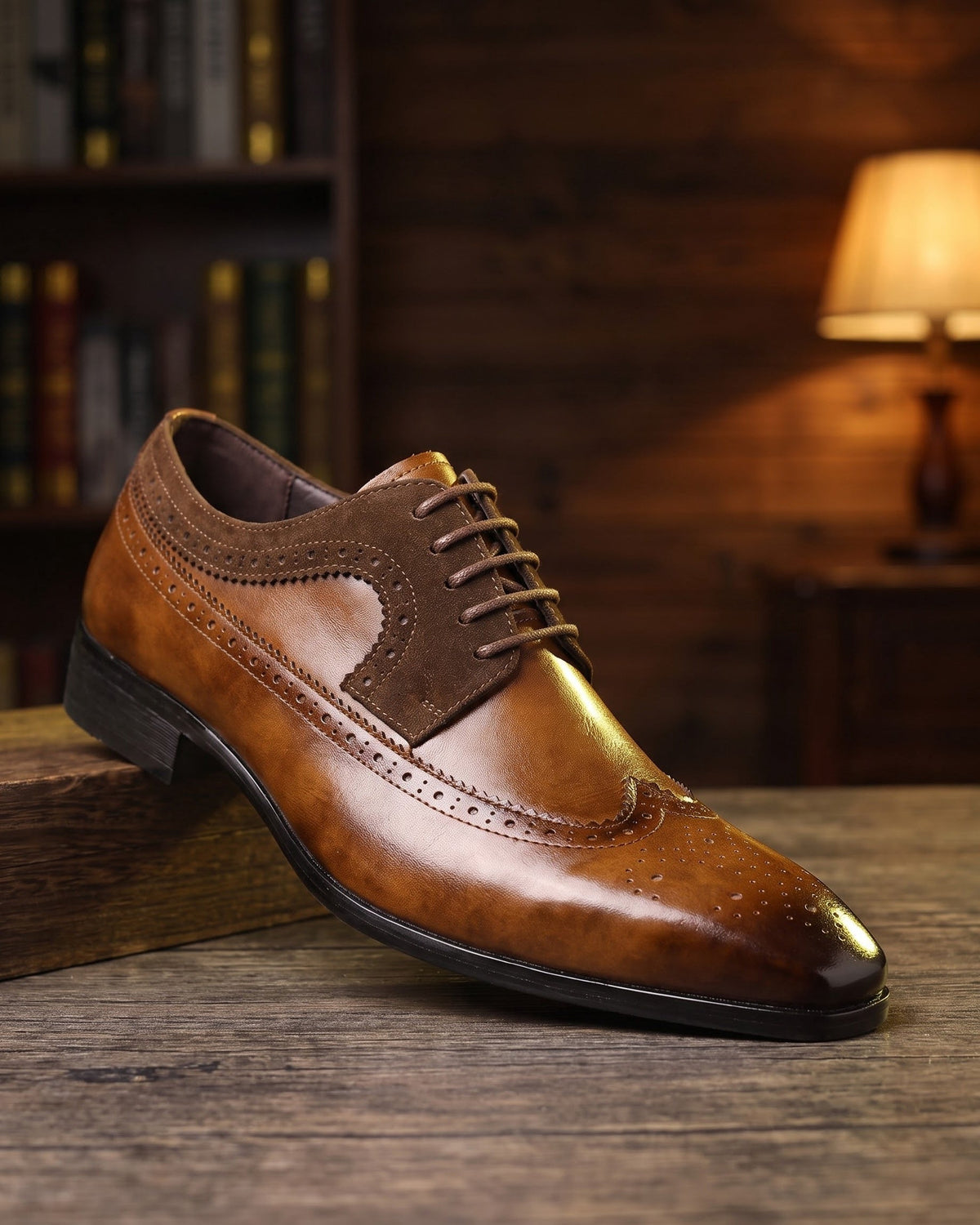Robert | Brogue classique en similicuir