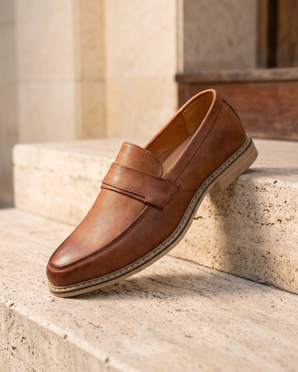 Philippe | Mocassin en cuir lisse