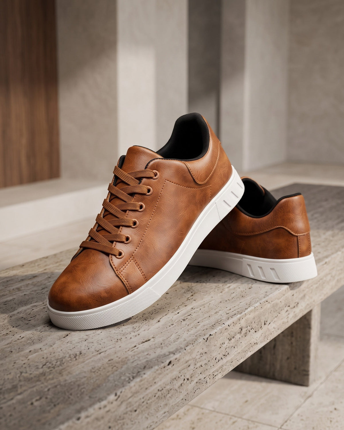 Oscar | Basket en cuir minimaliste