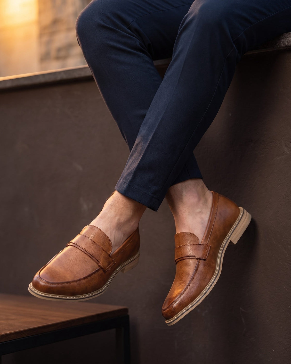 Philippe | Mocassin en cuir lisse