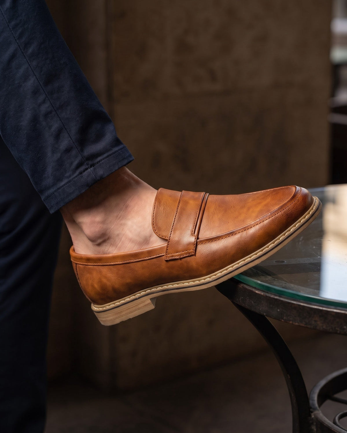 Philippe | Mocassin en cuir lisse