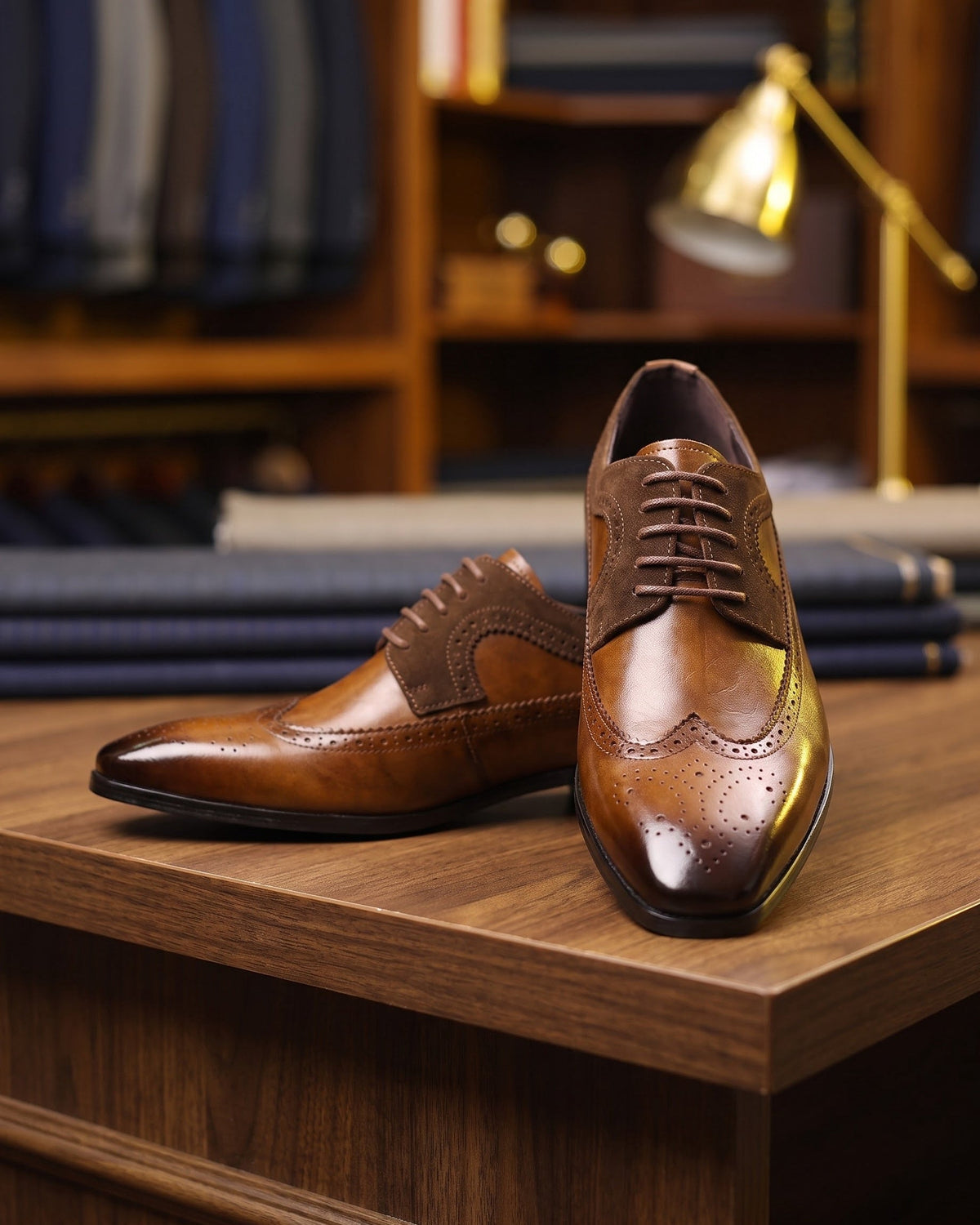 Robert | Brogue classique en similicuir