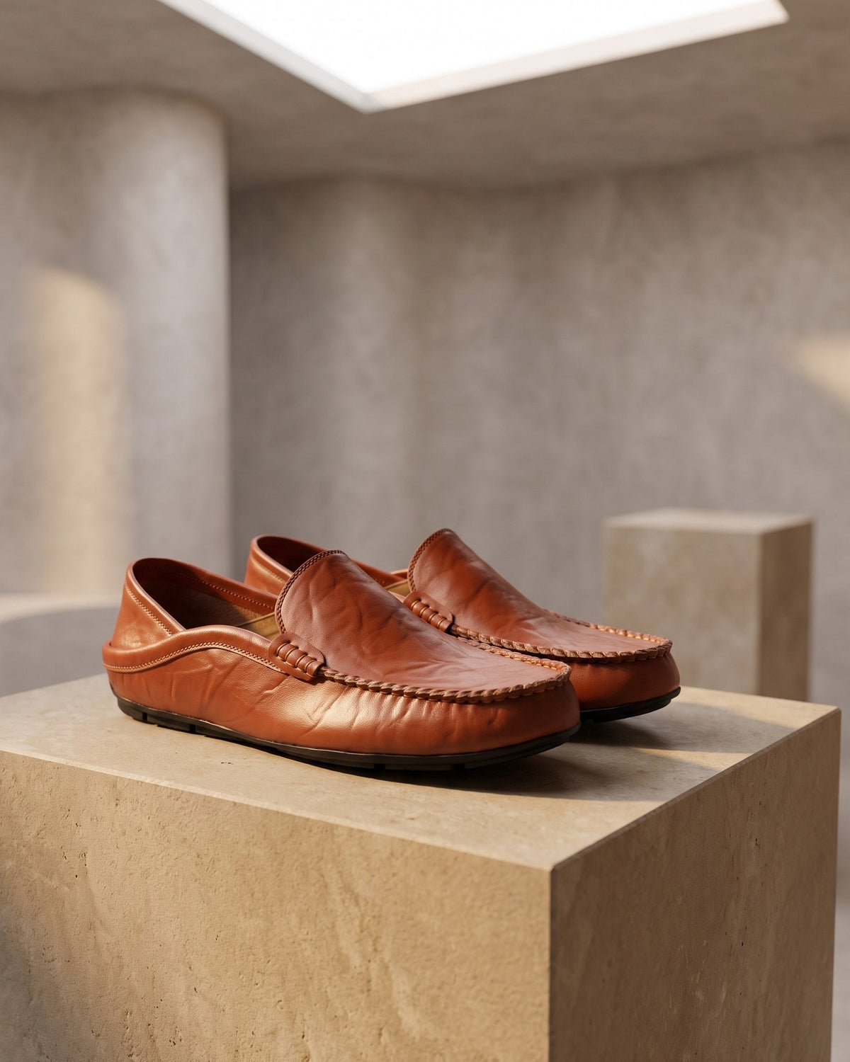 Paul-Émile | Mocassin en cuir flexible