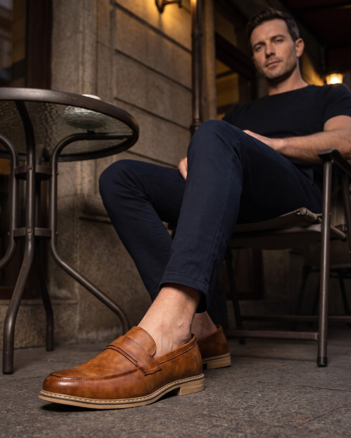 Philippe | Mocassin en cuir lisse