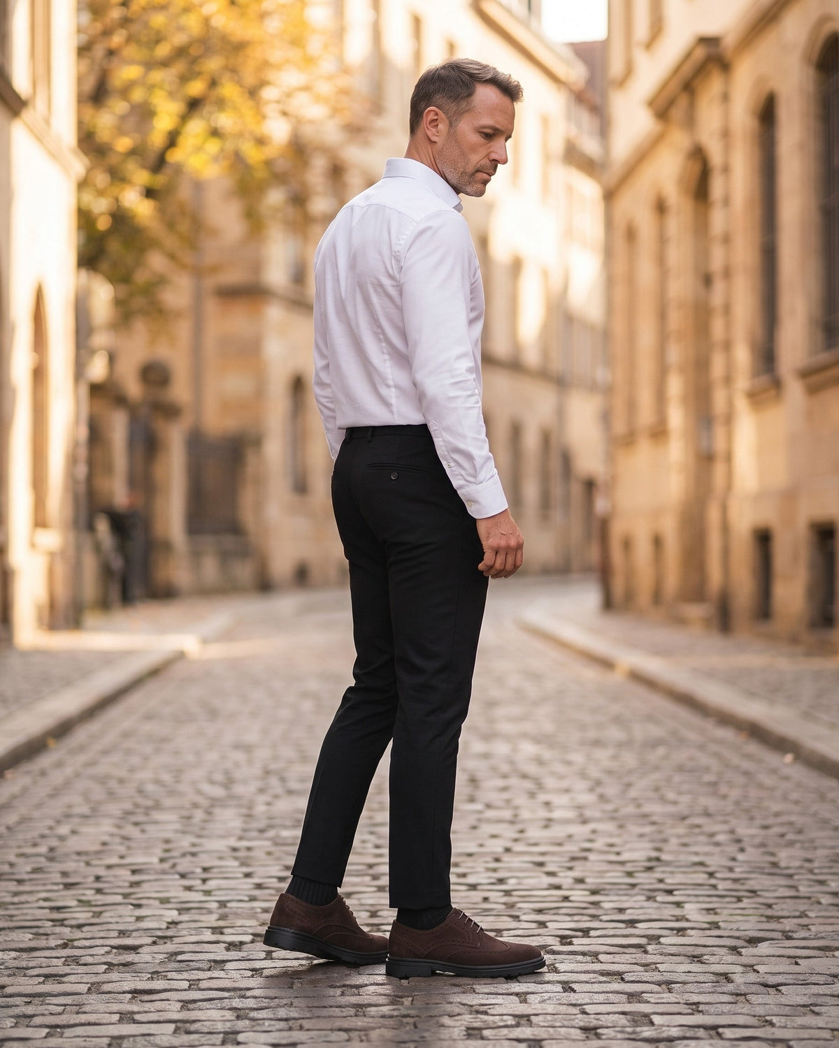 Renaud | Derby fleuri en daim