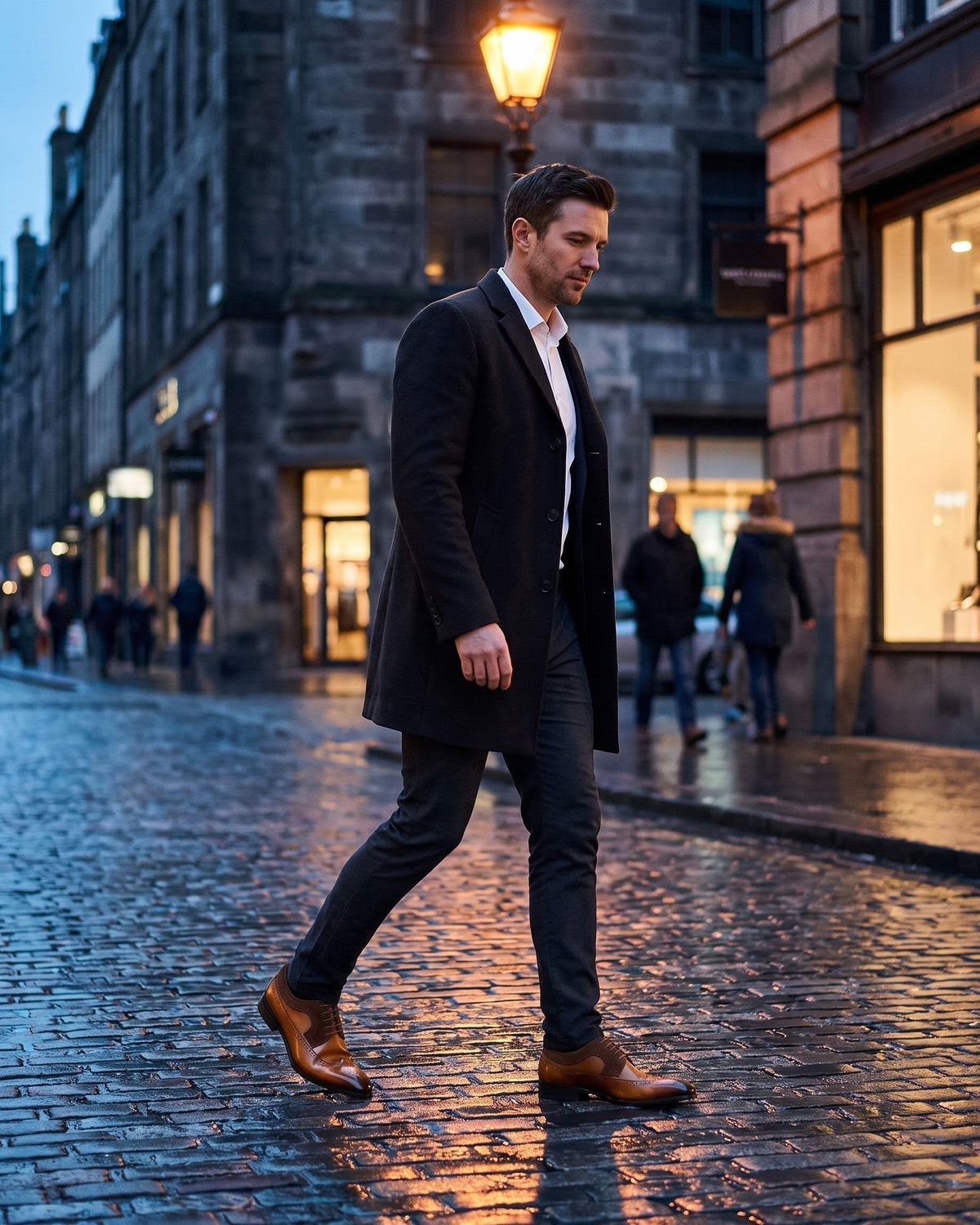 Robert | Brogue classique en similicuir