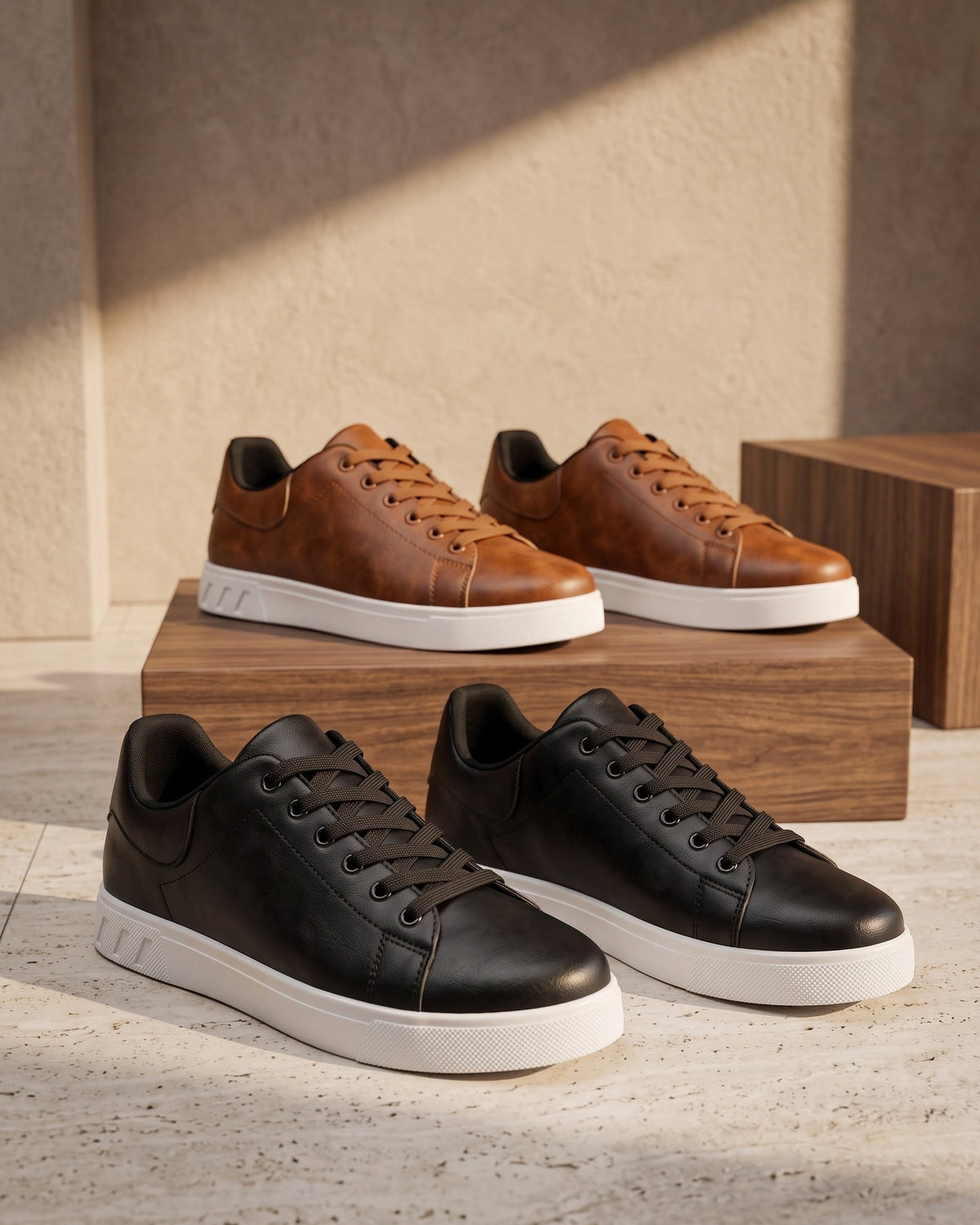 Oscar | Basket en cuir minimaliste