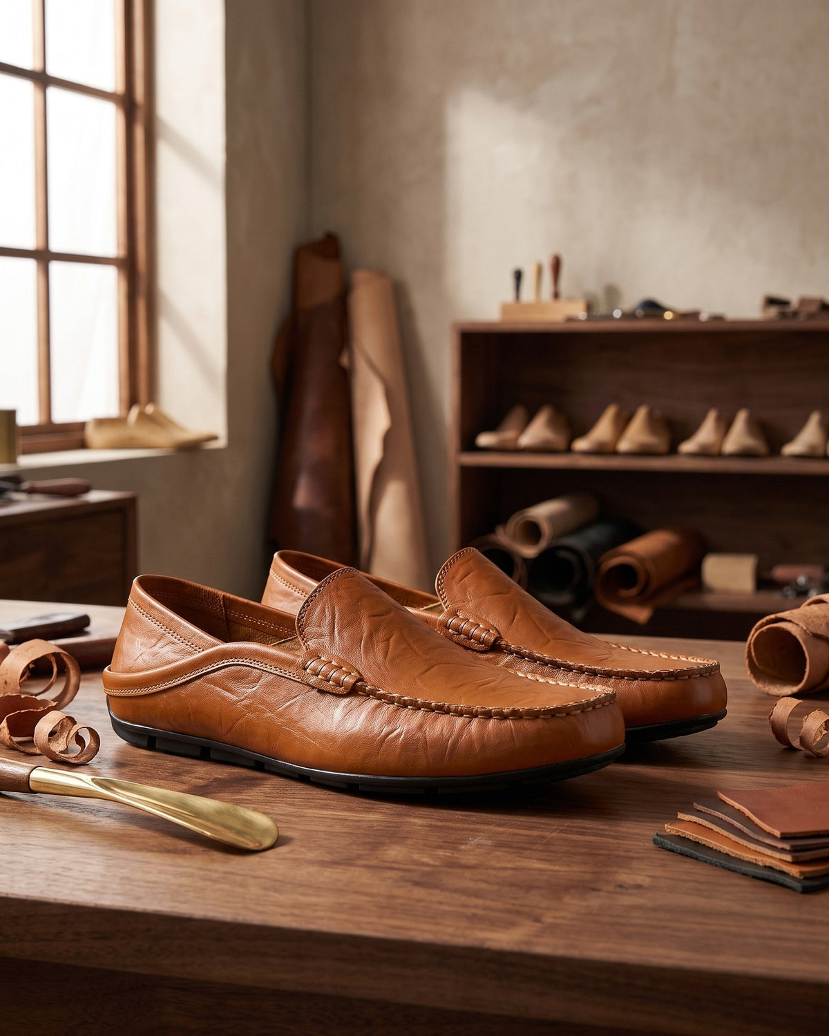 Paul-Émile | Mocassin en cuir flexible