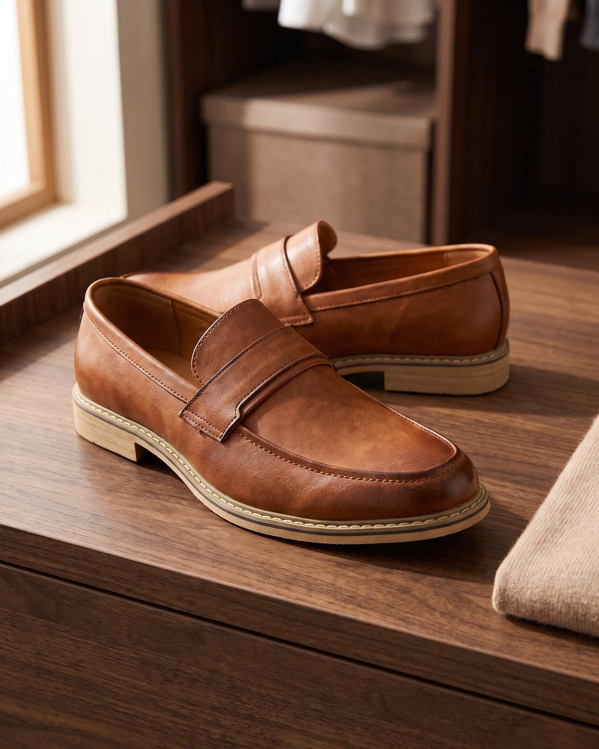 Philippe | Mocassin en cuir lisse