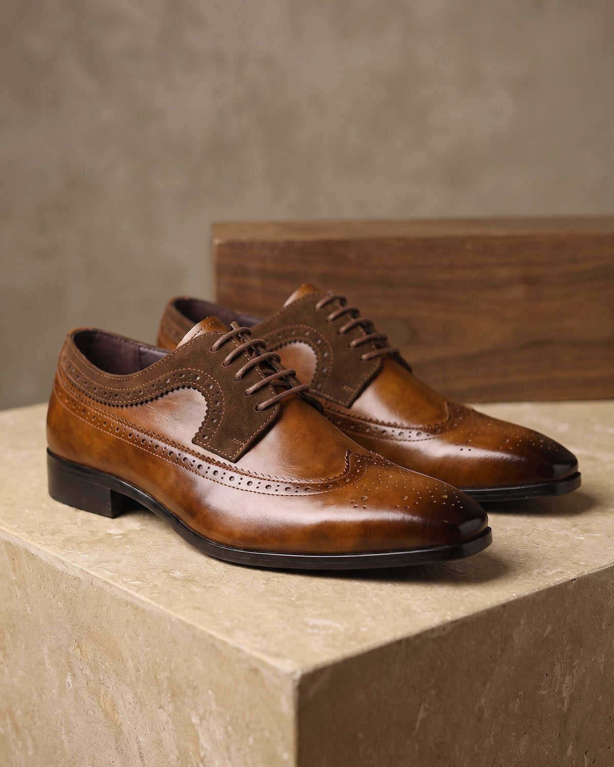 Robert | Brogue classique en similicuir