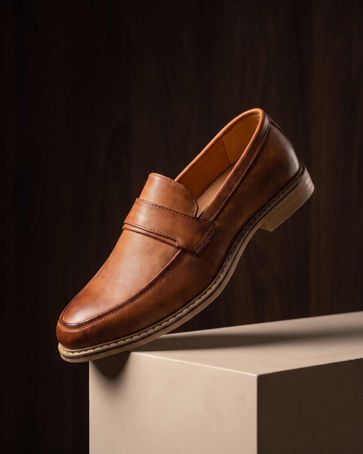 Philippe | Mocassin en cuir lisse