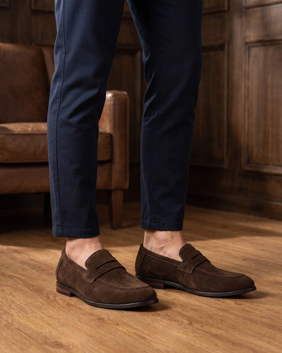 Pacôme | Mocassin en daim souple