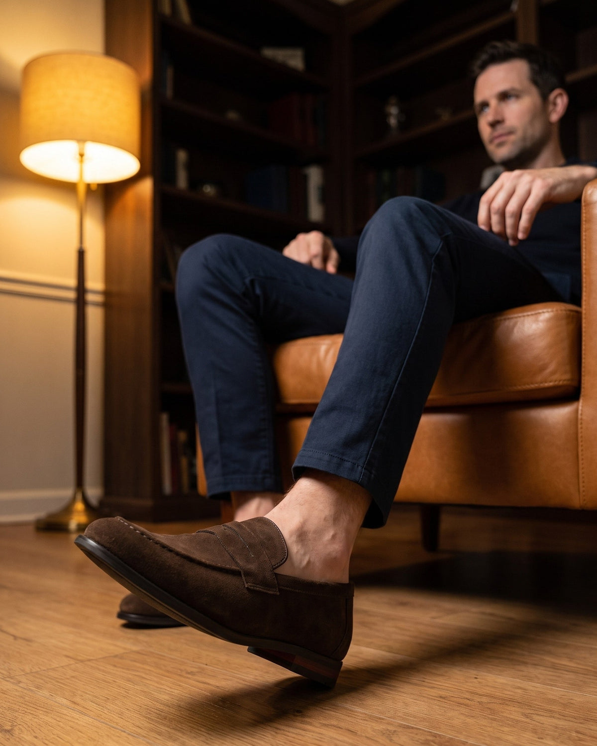 Pacôme | Mocassin en daim souple