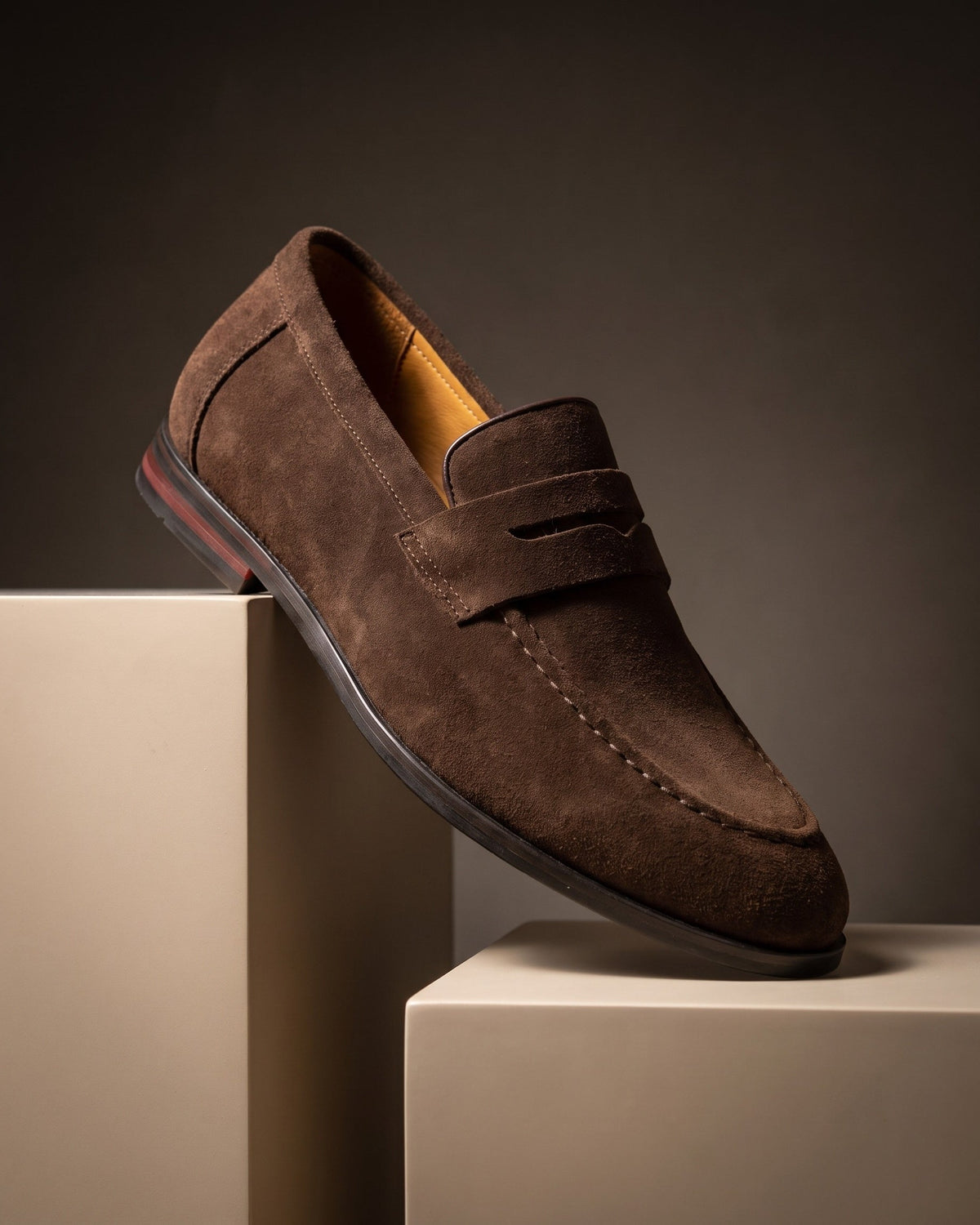 Pacôme | Mocassin en daim souple