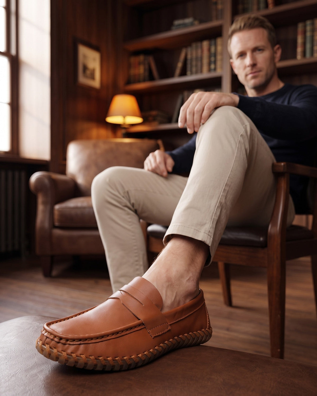 Pierre-Alexandre | Mocassin en cuir intemporel