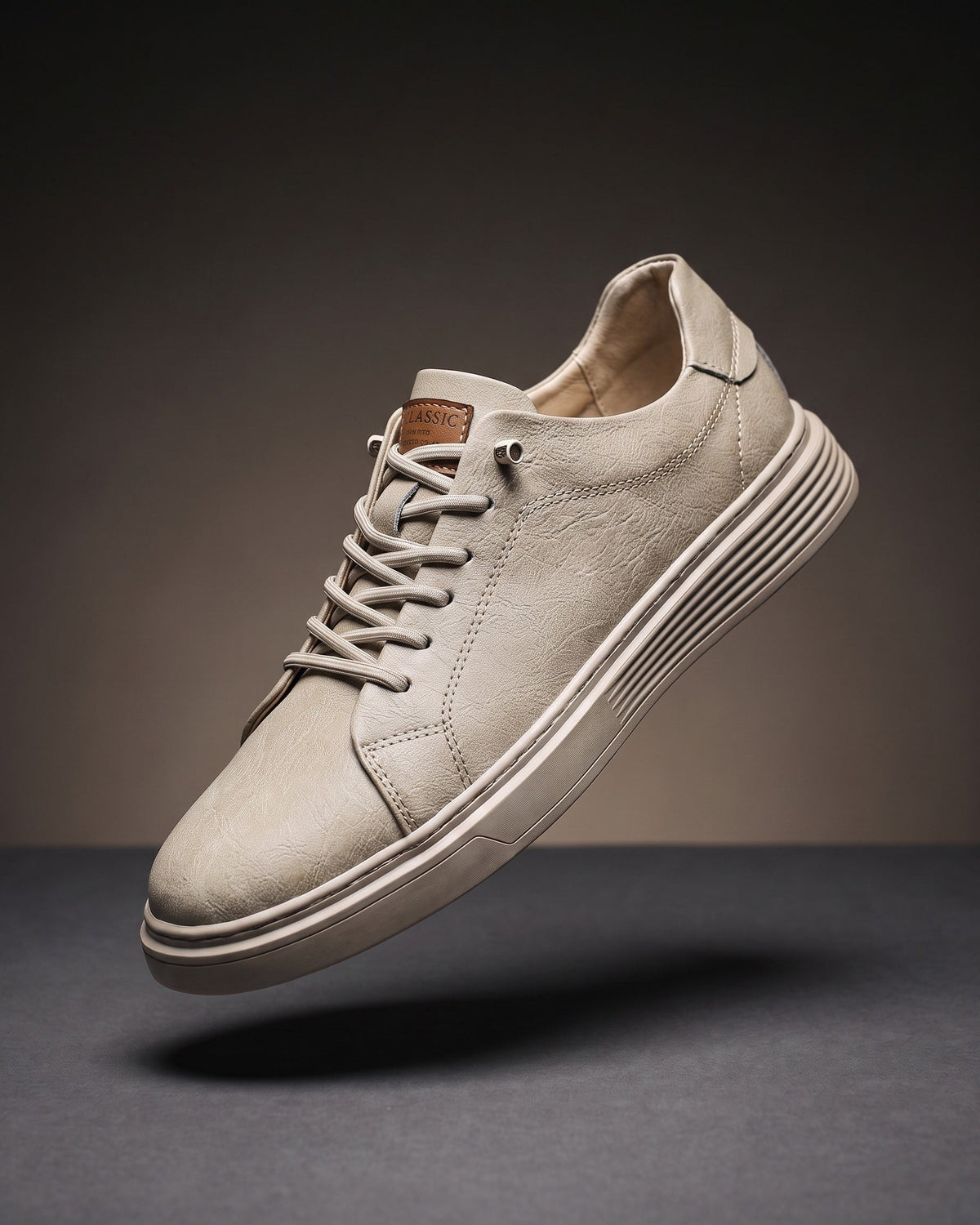 Noël | Basket basse en cuir lisse
