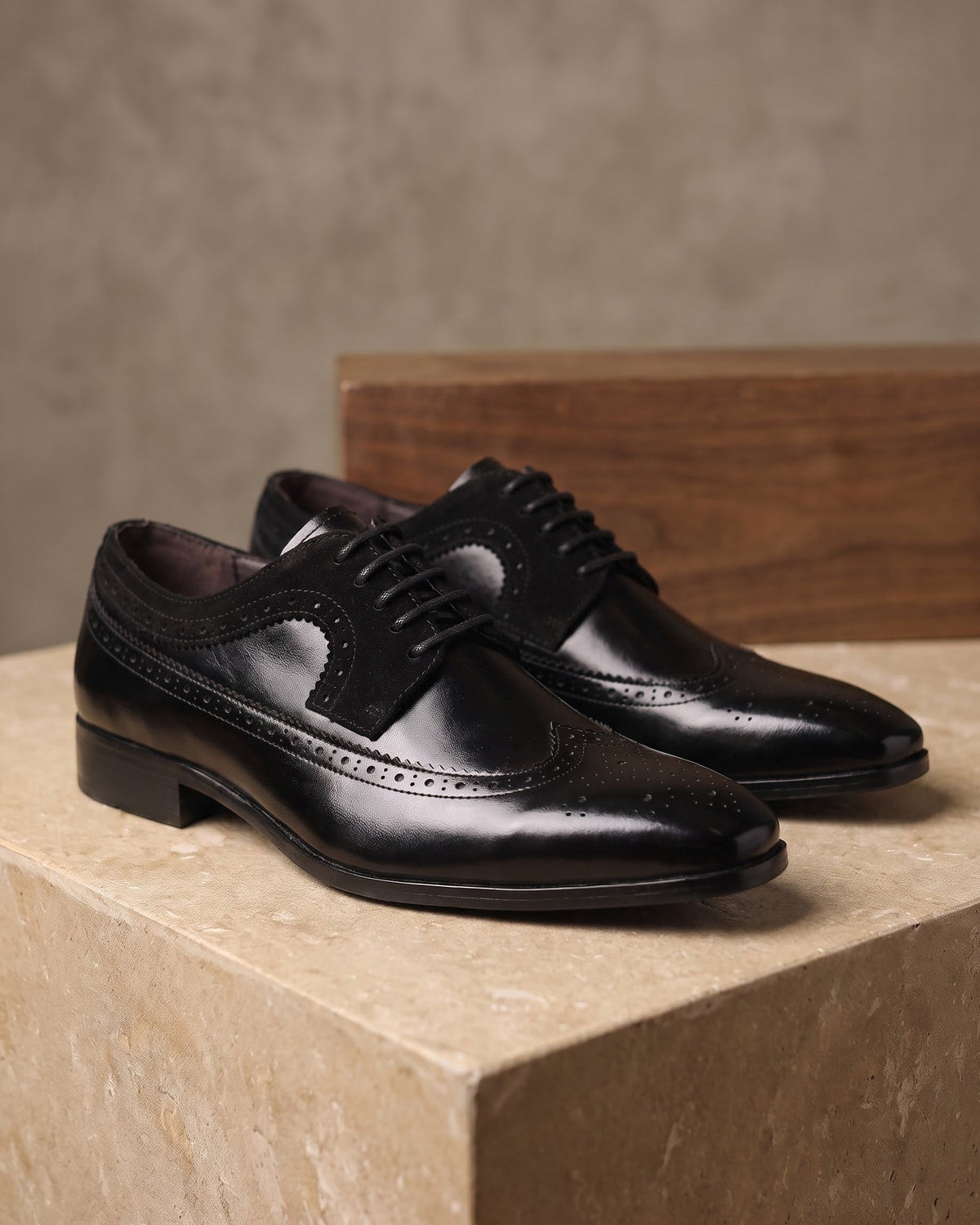 Robert | Brogue classique en similicuir