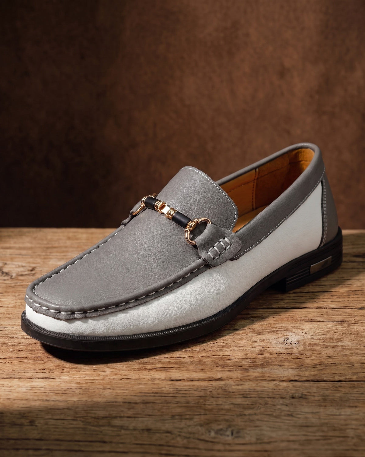 Paul-Antoine | Mocassin bicolore en cuir