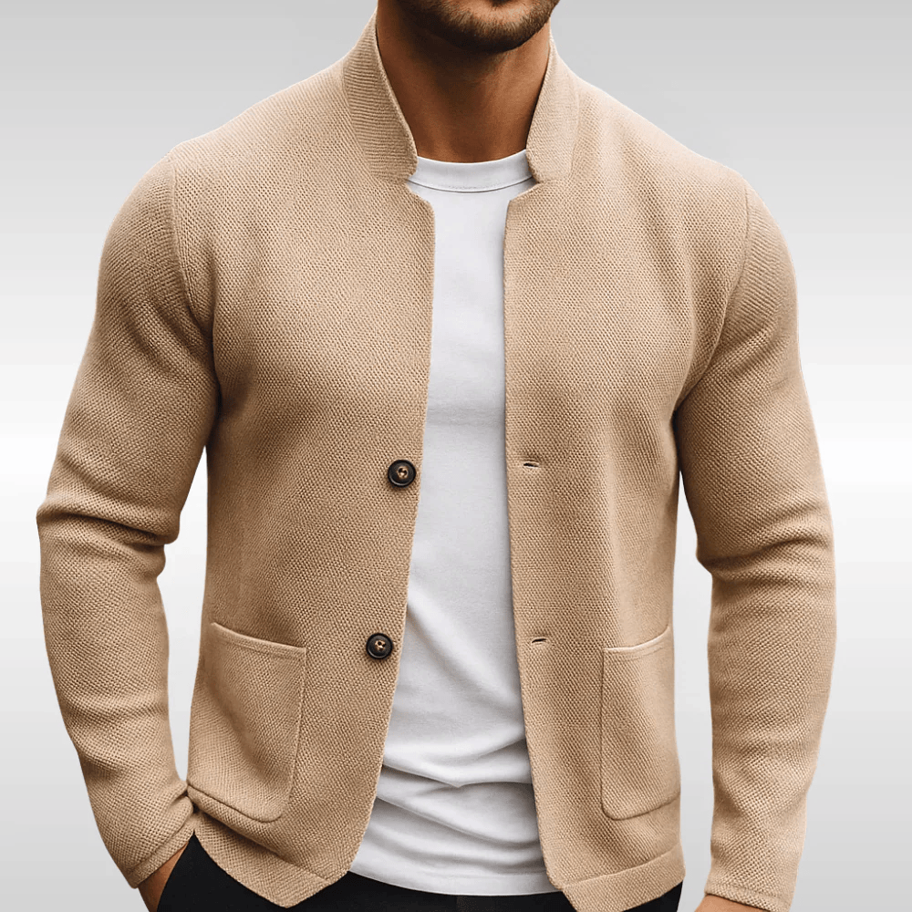 Michel | Gilet en maille texturée