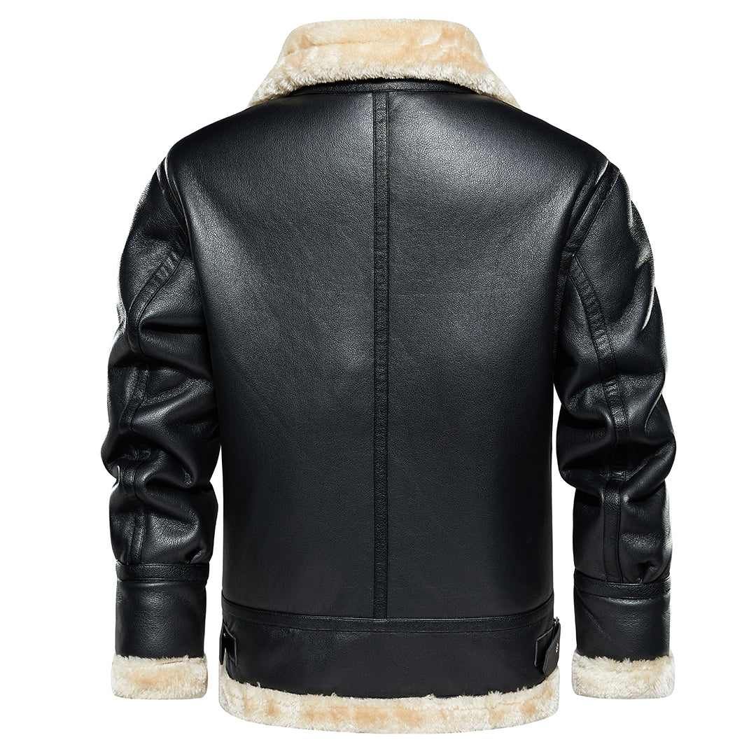 Armand | Veste sherpa effet cuir