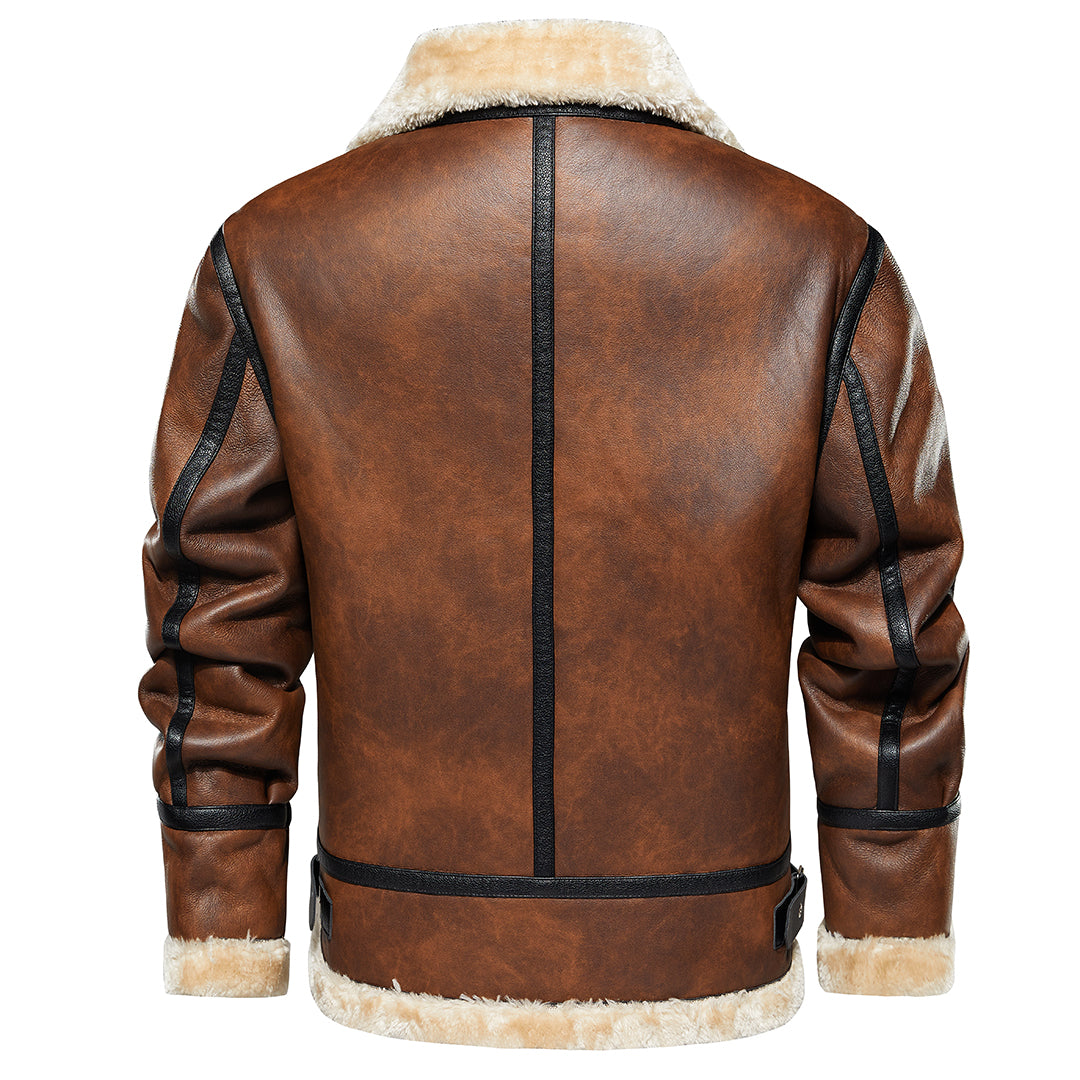 Armand | Veste sherpa effet cuir