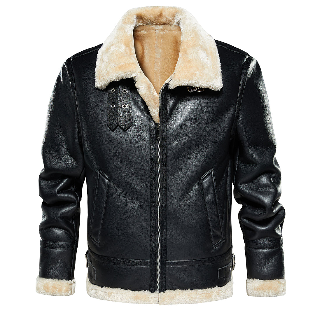 Armand | Veste sherpa effet cuir