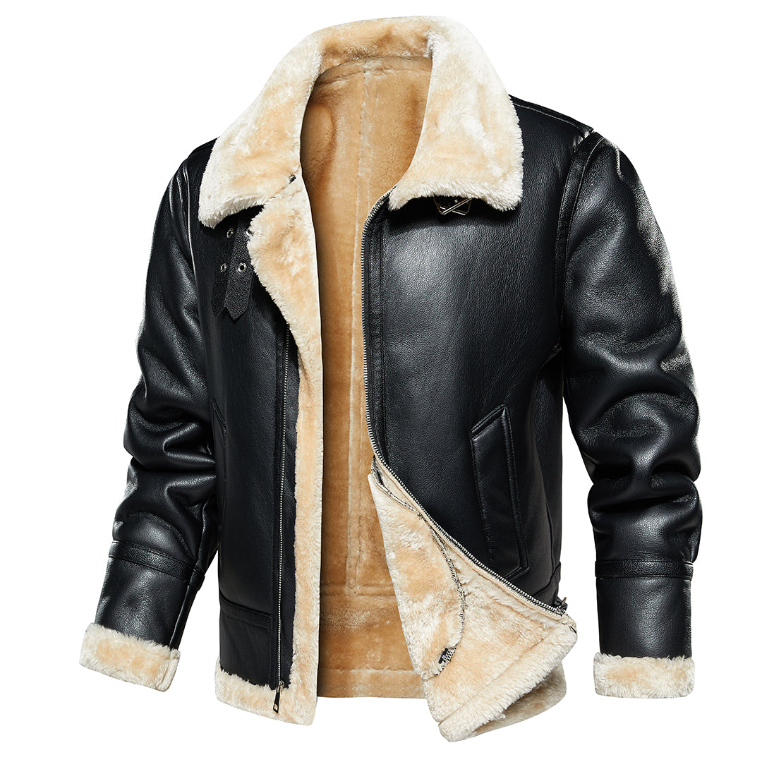 Armand | Veste sherpa effet cuir