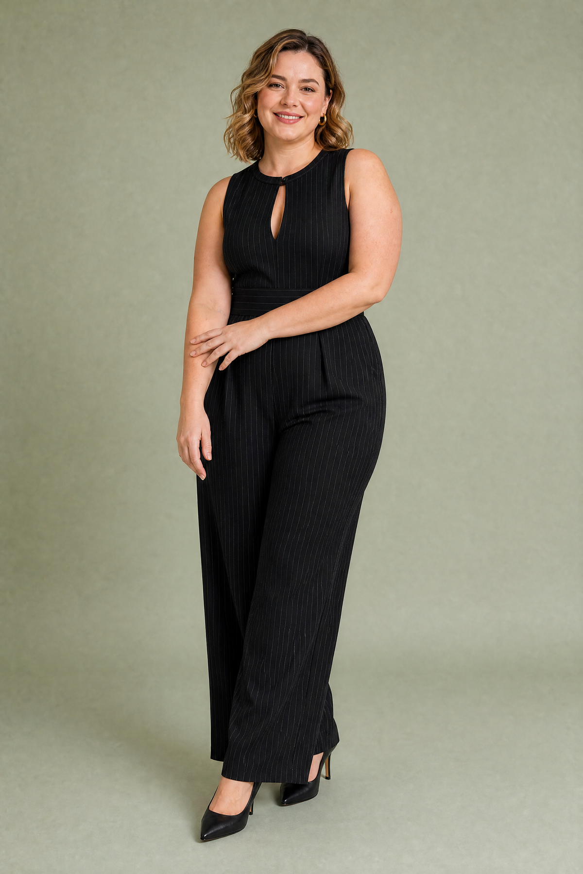 Méryl | Combinaison rayée taille marquée