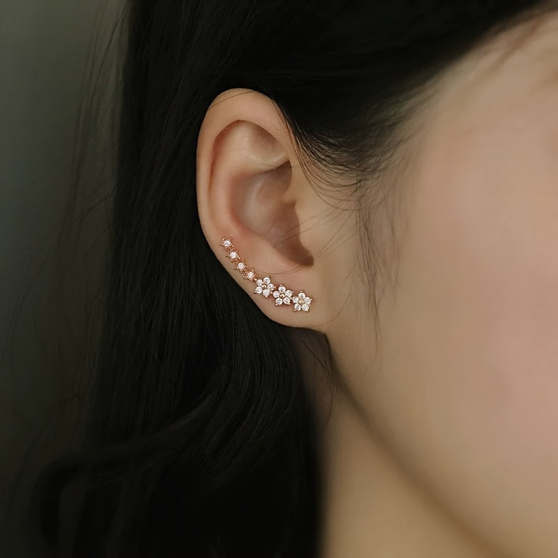 Gloria - Élégantes boucles d’oreilles florales intemporelles