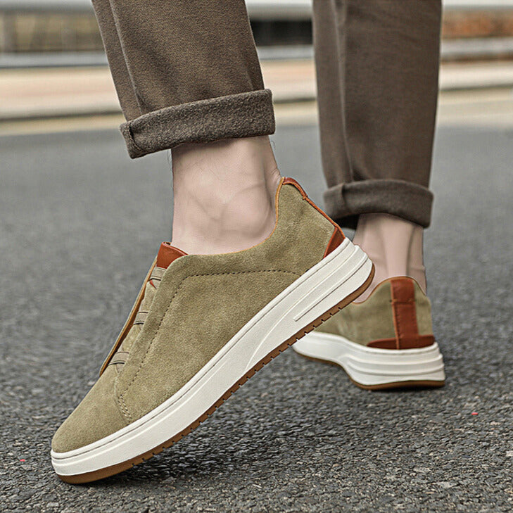 Hugo | Chaussures sans lacets en daim pour homme