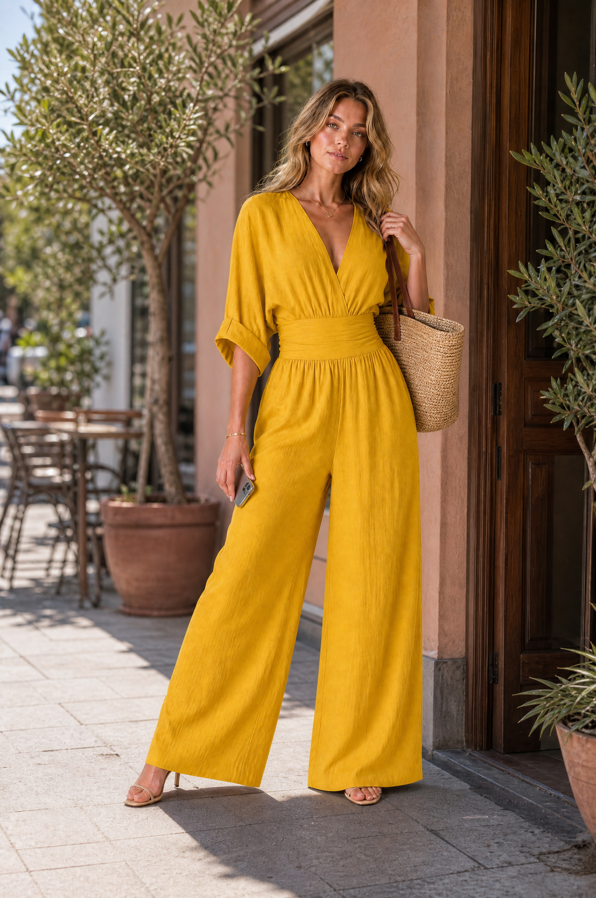 Mélissa | Combinaison col V taille haute