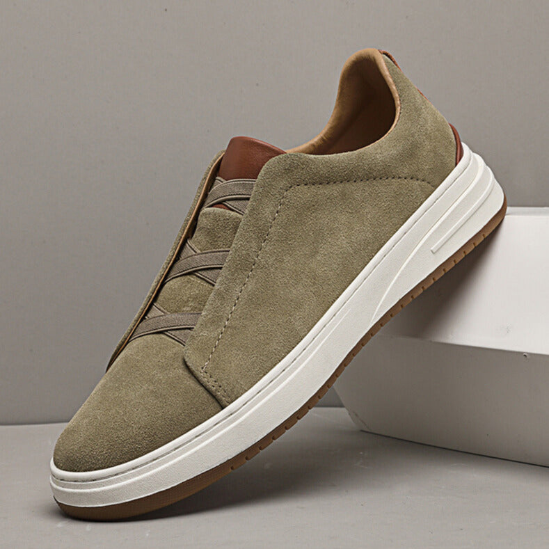 Hugo | Chaussures sans lacets en daim pour homme