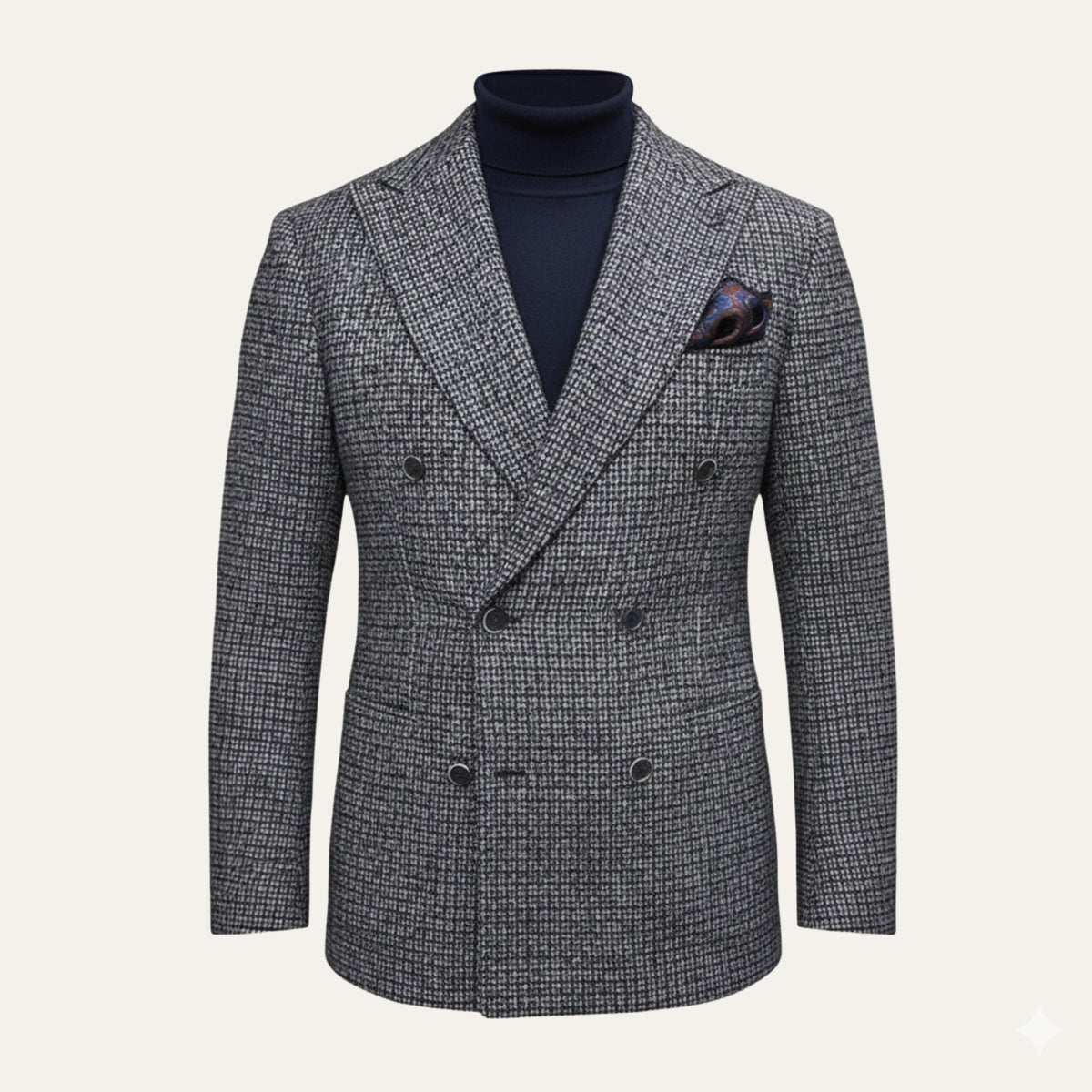 Cyriaque | Blazer croisé à carreaux