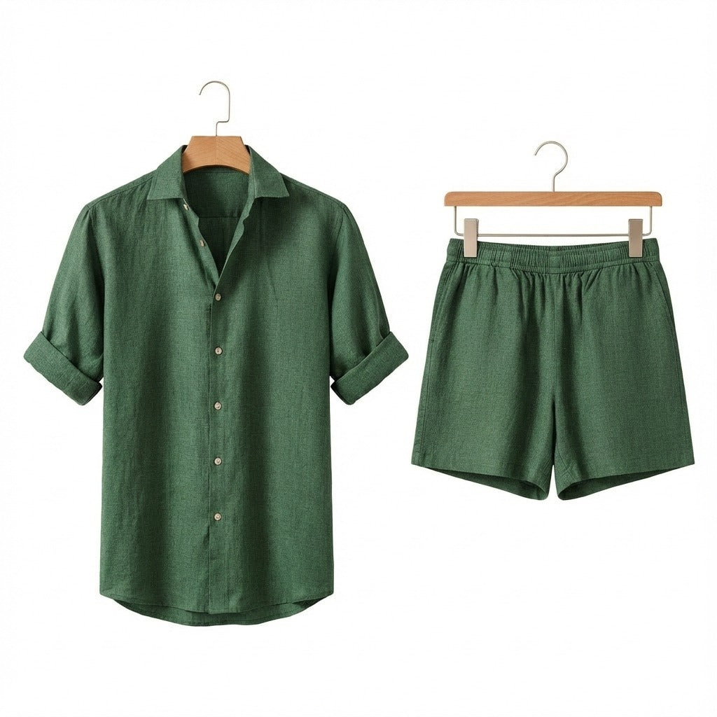 Loïc | Chemise et short en lin