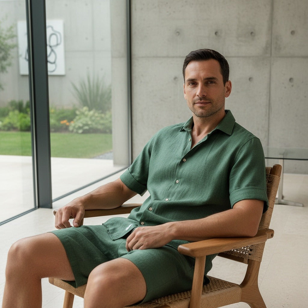 Loïc | Chemise et short en lin