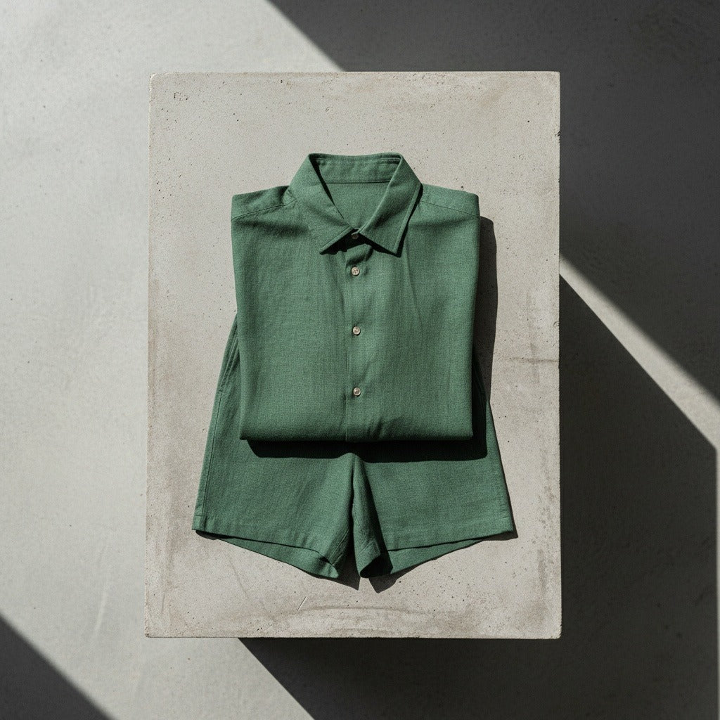 Loïc | Chemise et short en lin